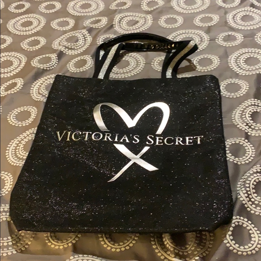 Black sparkly Victoria Secret Tote bag brand new